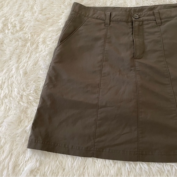 Patagonia nylon blend hiking skort lightweight pockets brown outdoors athletic 6 - Picture 2 of 8